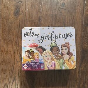 Disney Princess Girl Power Puzzle Tin and Puzzle Pieces